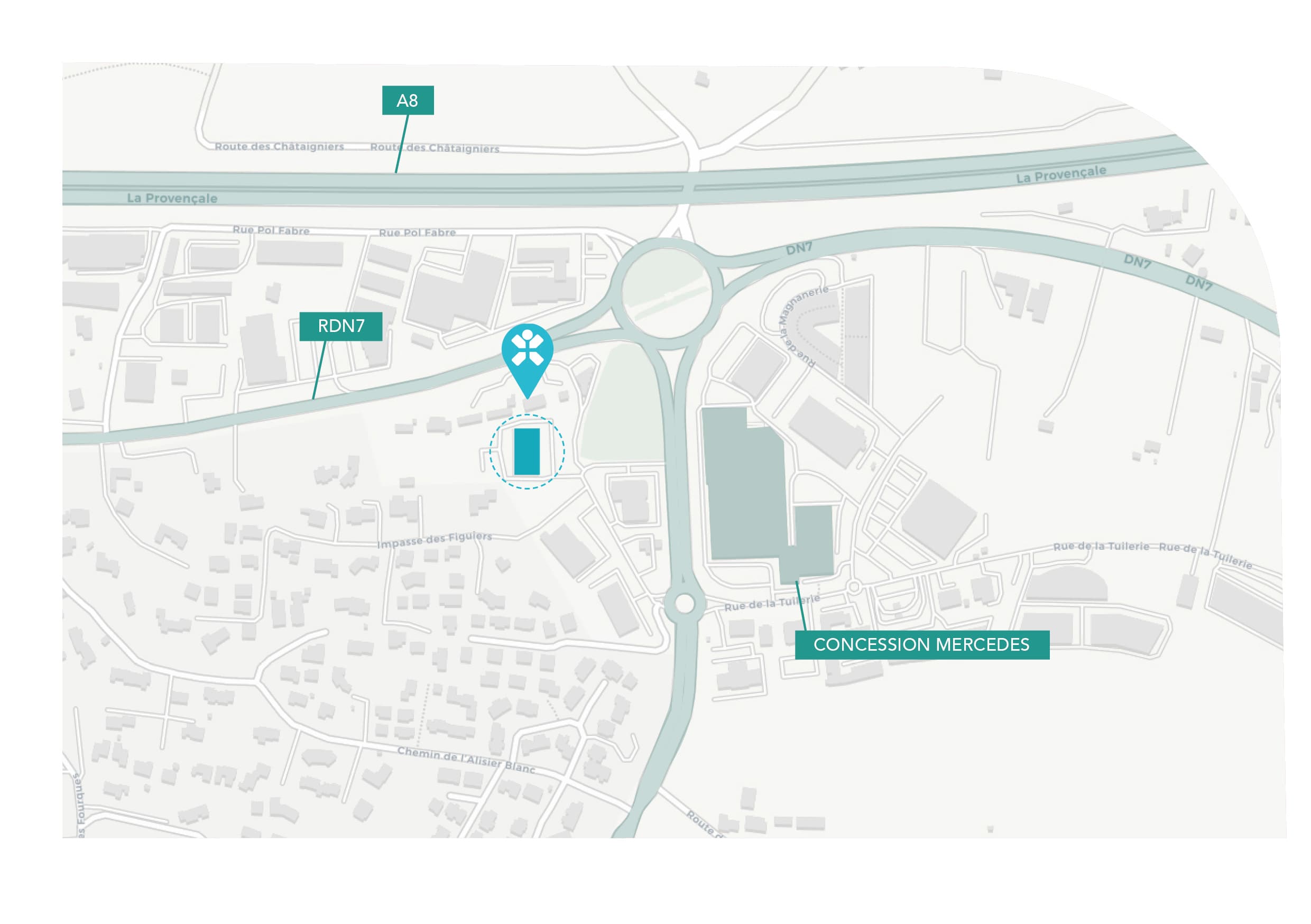 Plan d'implantation - Roquebrune-sur-Argens